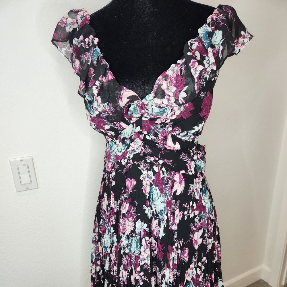 BDCGeneration Ruffled Brulee Multi Open Back Dress